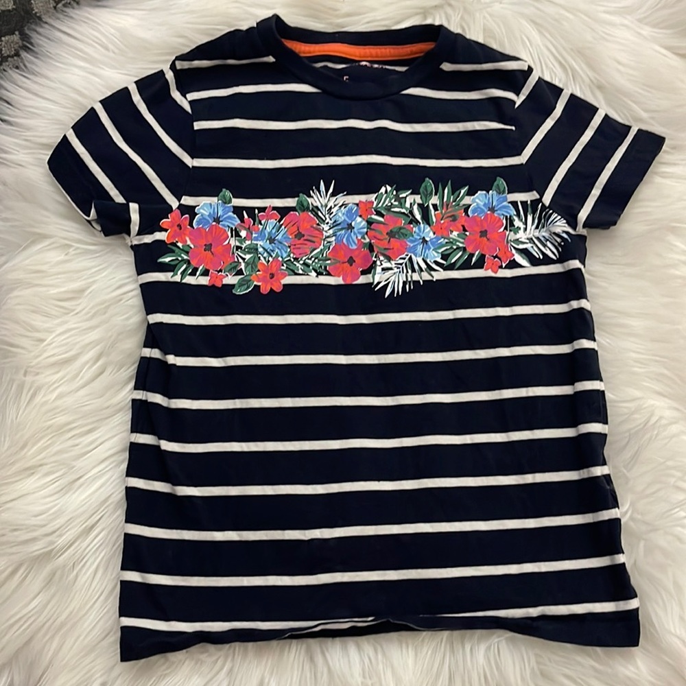 Rockets of Awesome Floral Stripe Tee